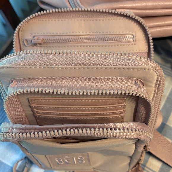 BEIS Atlas Pink Sport Sling Crossbody Bag - Picture 3 of 3